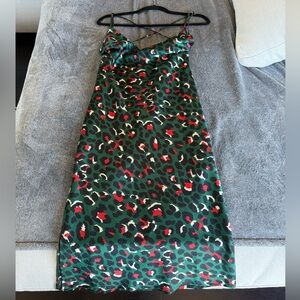 Green animal print xs/0